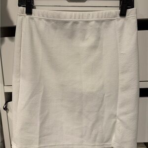 Boohoo Classic White Pencil Skirt